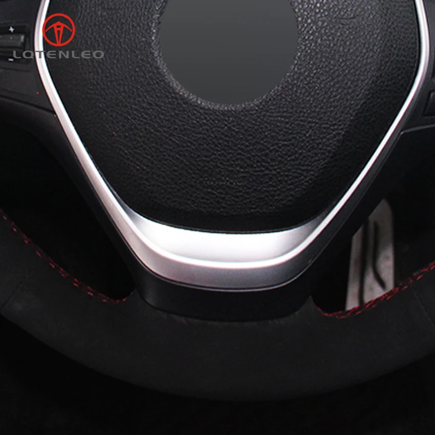 LQTENLEO черная замша для рукоделия BMW 3 серии F30 F31 F34 318i 320i 320d 328i 330i 330e 330d 335i 340i|car steering