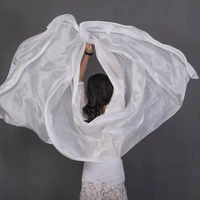100 silk performance dance solid color light texture veil shawls women scarf costumes accessories belly dance veils 250cmx110cm