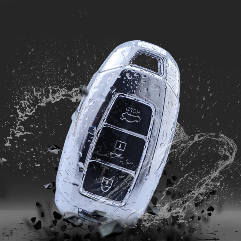 Разноцветный мягкий чехол для ключей автомобиля из ТПУ для hyundai Santa Fe TM I30 Solaris Azera Elantra грандиозные аксессуары