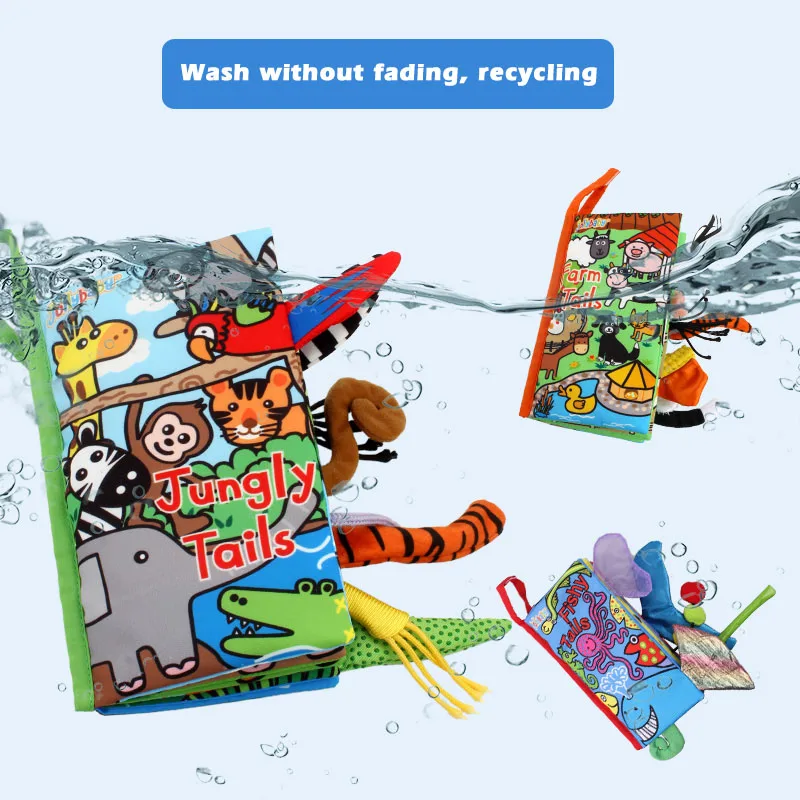 Новинка раннего образования головоломки из ткани 3D детские книги 0 3 лет игрушки с