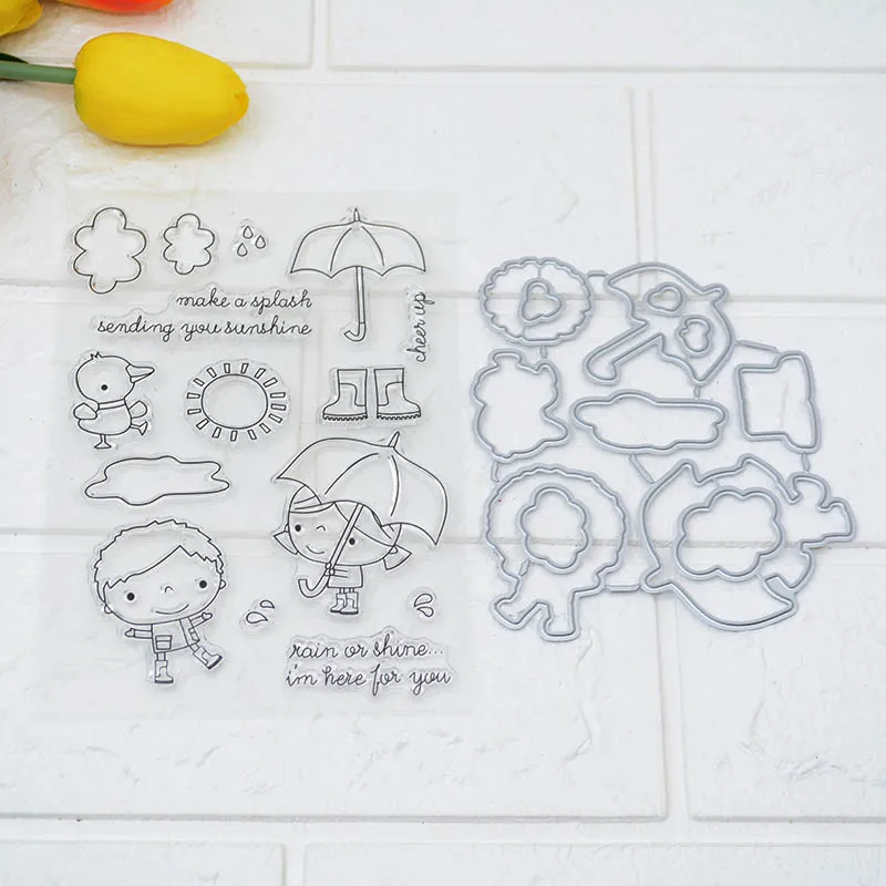 Одуванчик угол эльф прозрачные штампы/Силиконовая печать для заколки детей