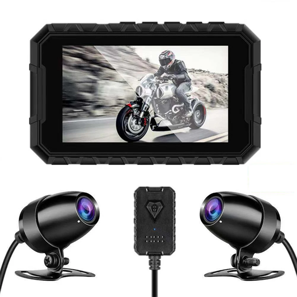 

Motorcycle Recorder Motorbike DVR Dual Lens Motorcycle Camera Dual Lens Driving Recorder Motorbike DVR Dash Cam