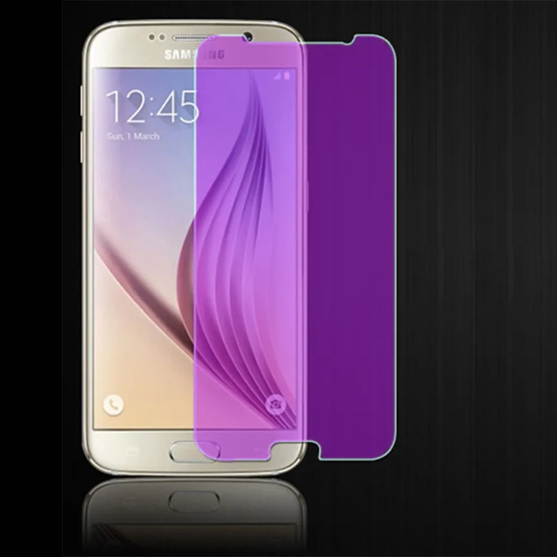 Закаленное стекло для samsung Galaxy S6 анти синий светильник Взрывозащищенная защитная