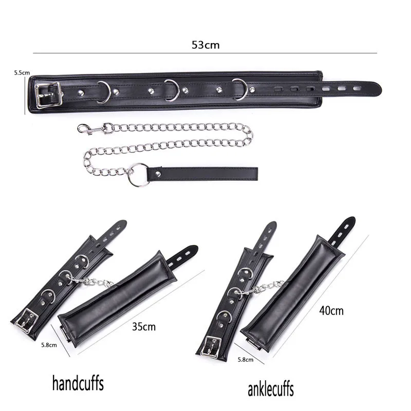 Кожаные Металлические наручники в форме сердца манжеты до щиколотки и