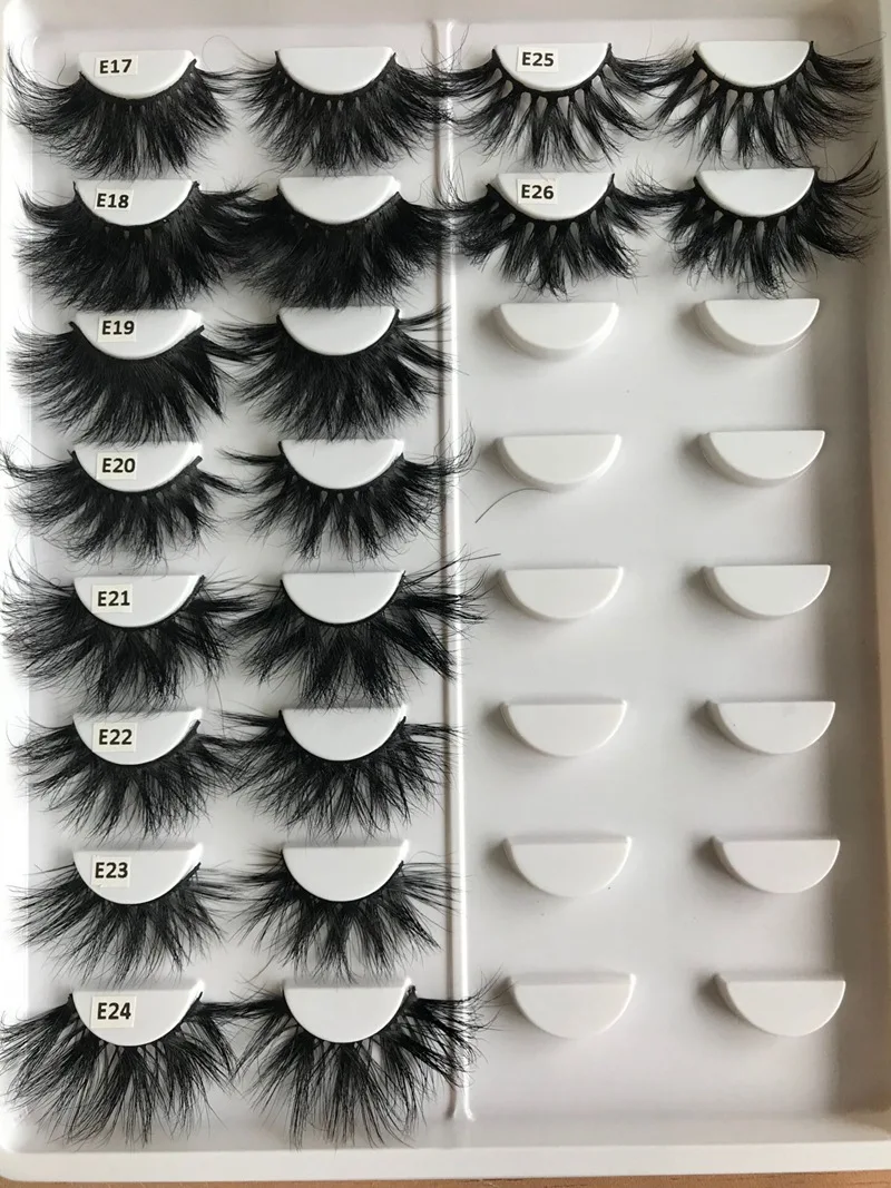 DHL Бесплатная доставка 100 шт 3D норковые ресницы смешанные оптом объемная