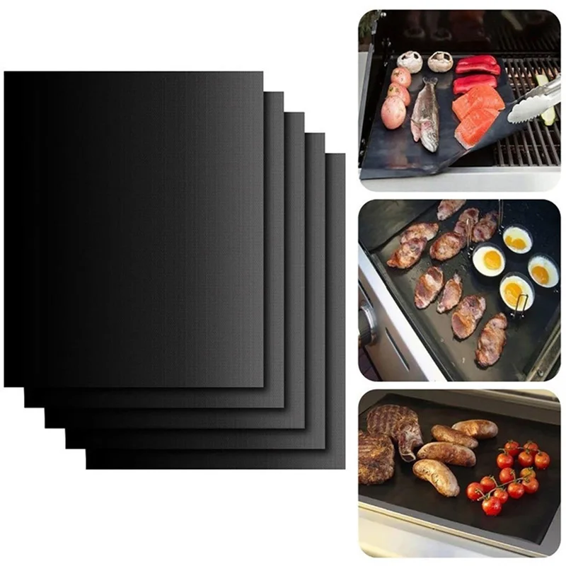 

Non-stick BBQ Grill Mat 40 * 33cm Baking Mat Cooking Grilling Sheet Heat Resistance Easily Cleaned Kitchen Tools