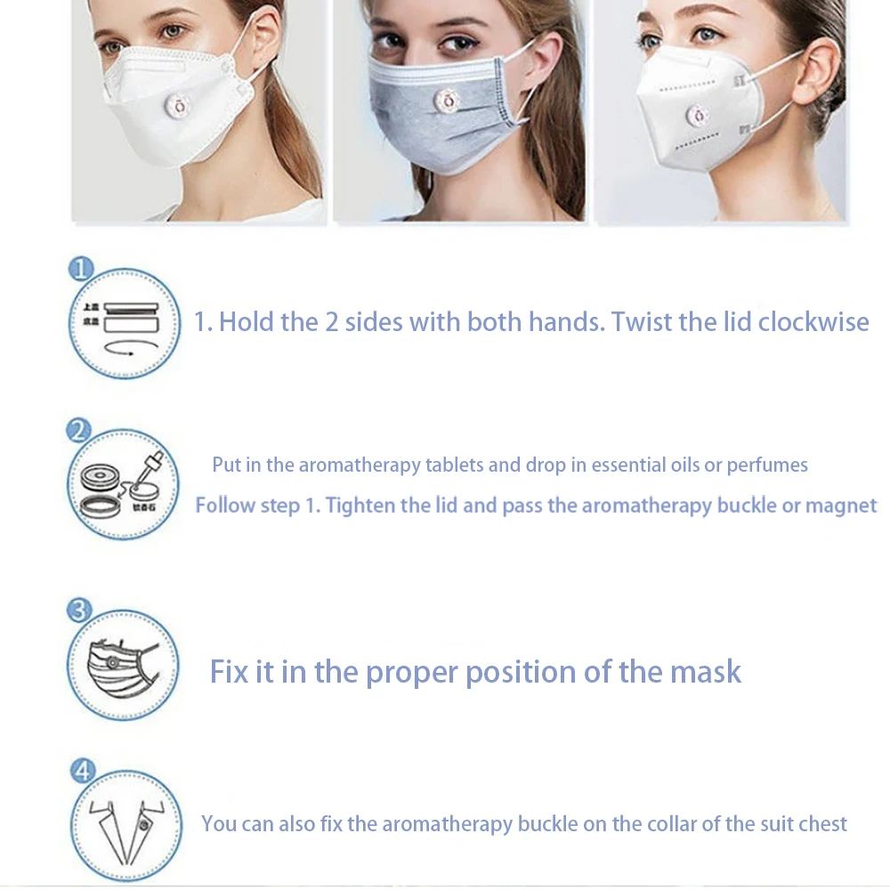 Ароматический зажим для лица эфирного масла медальон ароматерапии Броши из