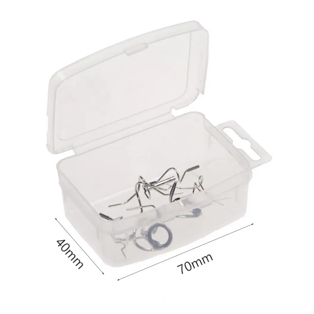 

11Pcs/Set Fly Rod Tip Repair Kit Portable Replacement Stainless Steel Fishing Rod Tip Guide Repair Set for Fishing Lovers