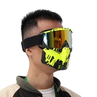 protective motorcycle face mask with goggles removable biker helmet full face mask adjustable dust mouth mask tactical balaclava