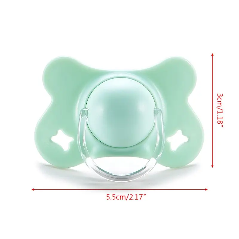 

Baby with Lid Butterfly Shape Round and Flat Teat Silicone Sleep Pacifier Newborn Boys Girls Bite Chew Supplies