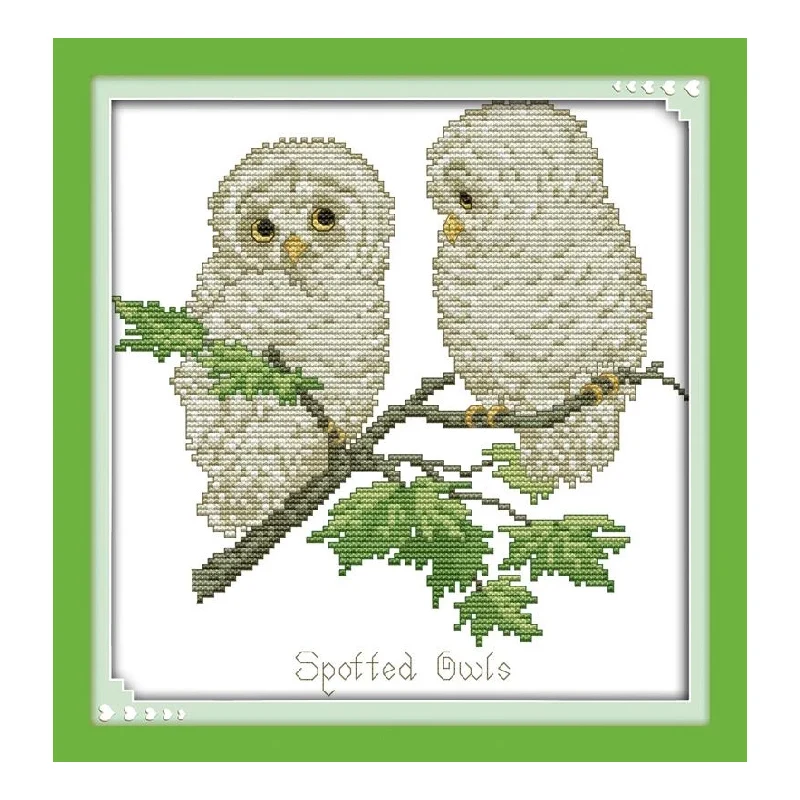 Новое поступление модная ручная работа рукоделие милые пятнистые Совы DMC наборы