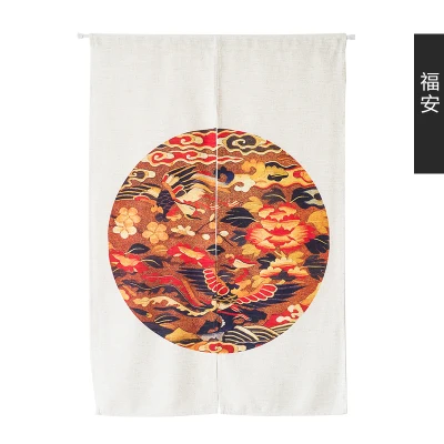 

Chinese style tradition new year cloth door window curtain Japanese home entrance decoration bedroom living study room kitchen