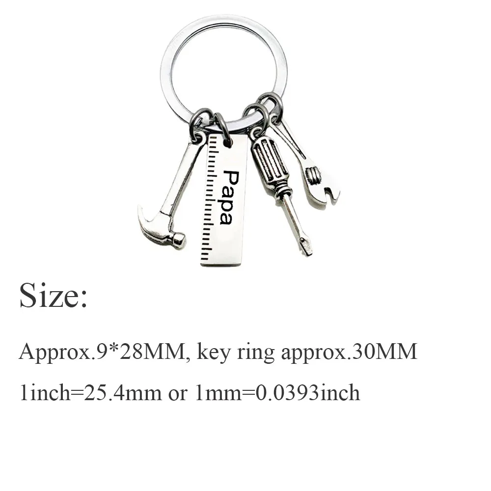 Модные брелоки с буквами папы креативный молоток отвертка сумочка Декор