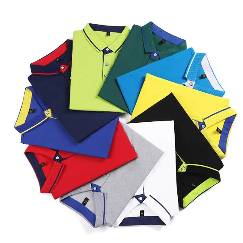 Модная Летняя мужская рубашка-поло с вышитым логотипом брендовая Повседневная