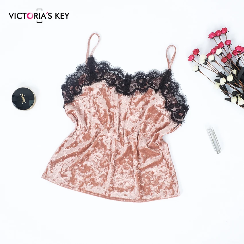 Викторианский ключ алмаз бархат коричневый пижамный комплект кружева Cami Топы Шорты для женщин Ночное белье осень зима домашний костюм дамы пижамы