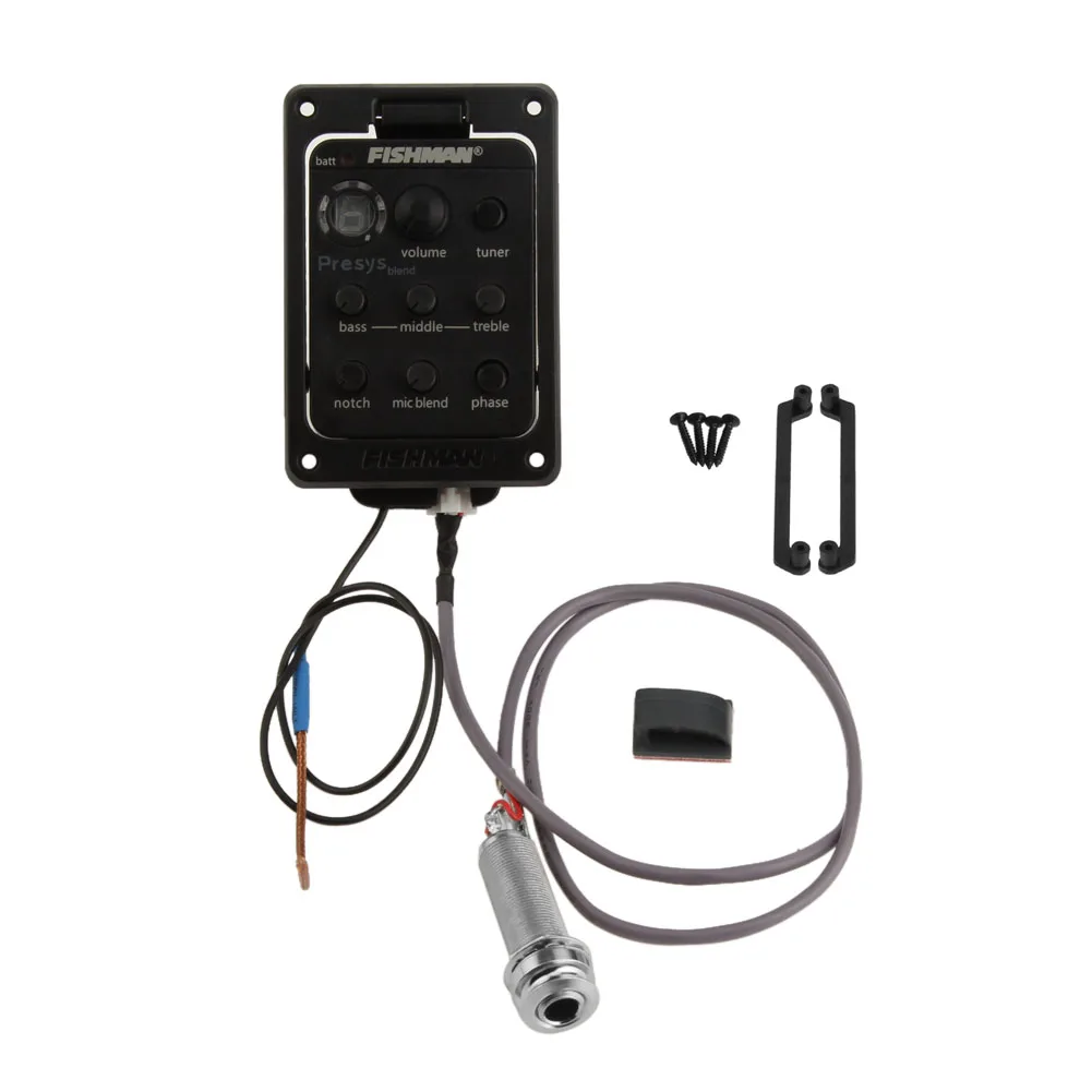 

Fishman Electronic 301 4-Band EQ Equalizer Pickup Tuner System Guitar Preamp Piezo Pickup with Microphone Suitable Most Guitars
