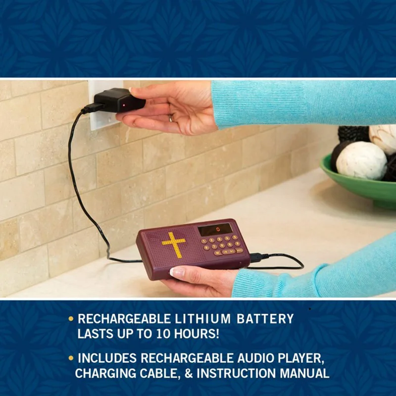 Перезаряжаемый аудио плеер электронный Король Джеймс версия Библии говорящее