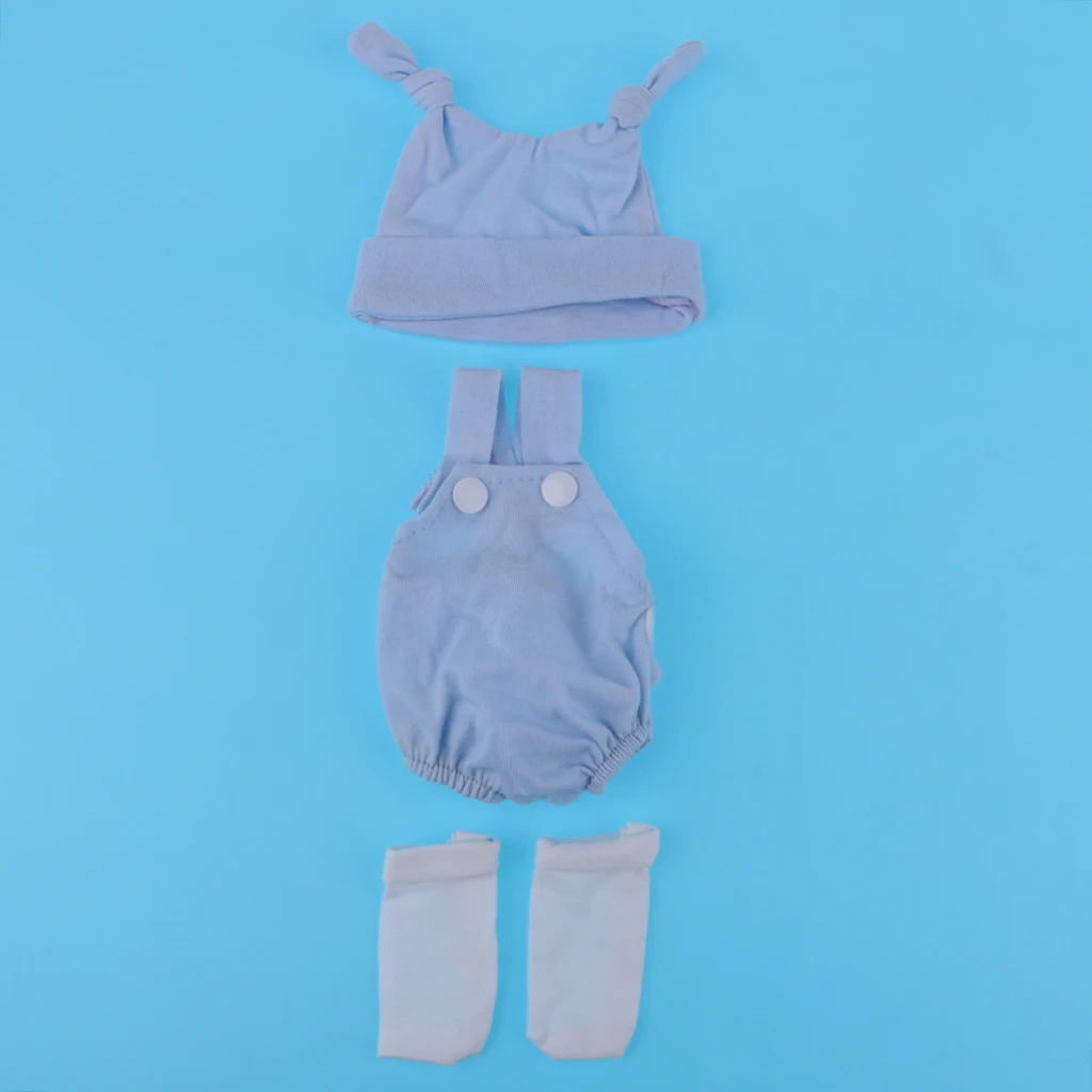 

Fashion Rompers Hat Socks Outfit For 10"-11" Baby Girl/Boy Doll Clothes
