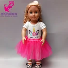 Одежда для новорожденных кукол, штаны, рубашка, кружевная юбка для 18 дюймов, 45 см, американская модель игрушек