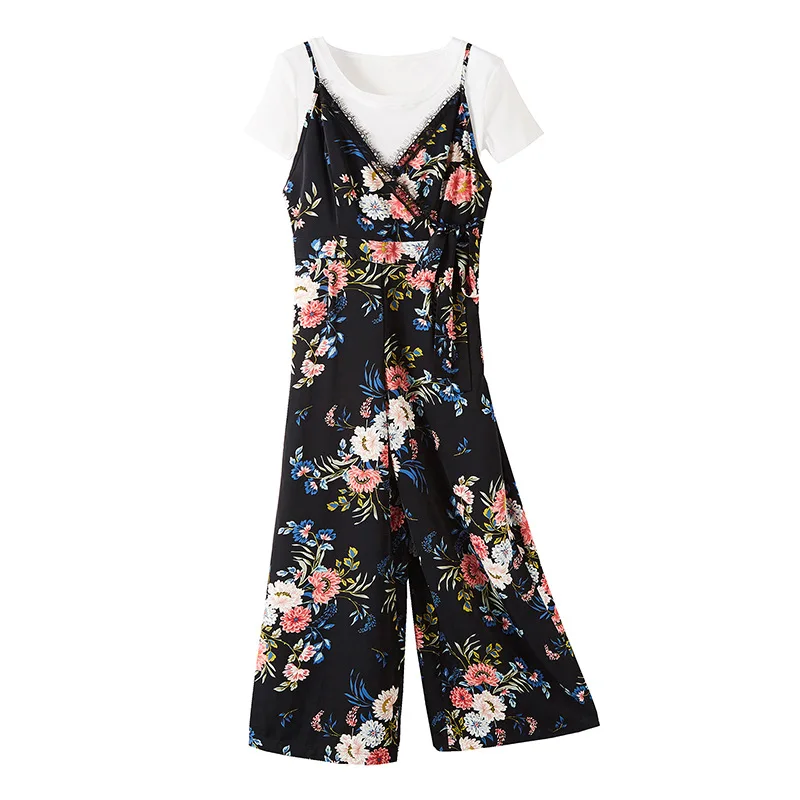 Женские длинные брюки с подтяжками на талии привлекательный стильный уличный