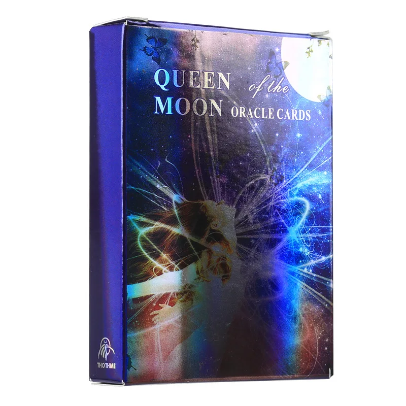 

2021New Queen of Moon Oracle Cards Tarot Cards English For Family Deck Board Games Guidance Divination Fate Playing Card