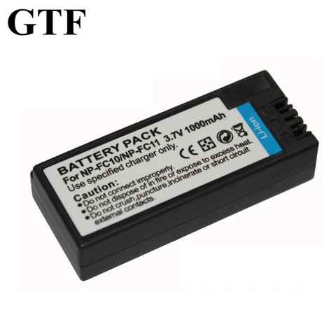 GTF 3,7 V 1000mah Np-fc10 литиевая батарея np-fc11 литиевая батарея для цифровой камеры dsc-p2 p3 p5 p7 p8 p9 p10 f77