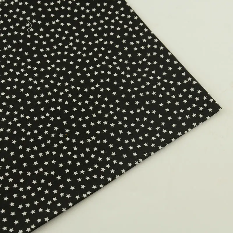 Booksew Scrapbooking Blue Cotton Fabric Lovely White Star Clothing Doll DIY Decoration Sewing Cloth Patchwork Beginner Practice|sewing cloth|cotton