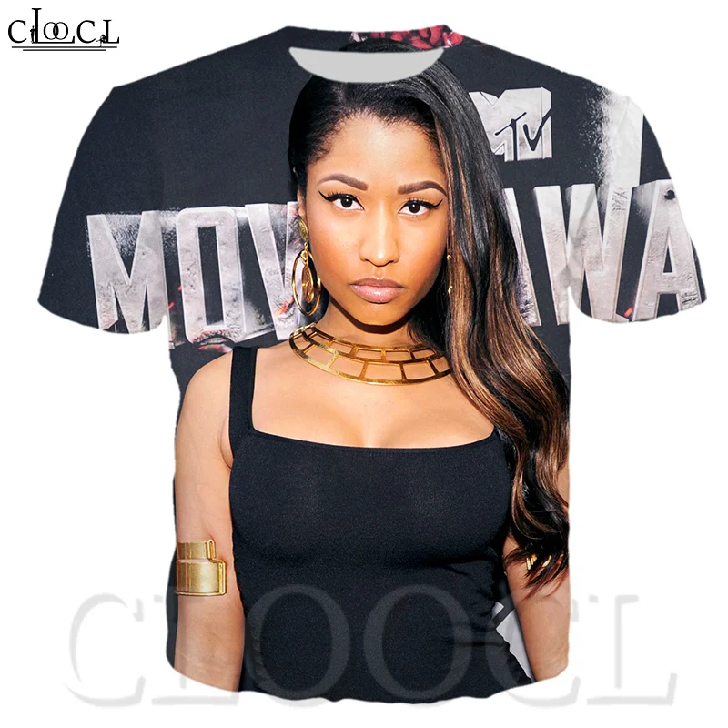 Сексуальная модная футболка Nicki Minaj с 3D принтом рэппер звезда певец хип-хоп