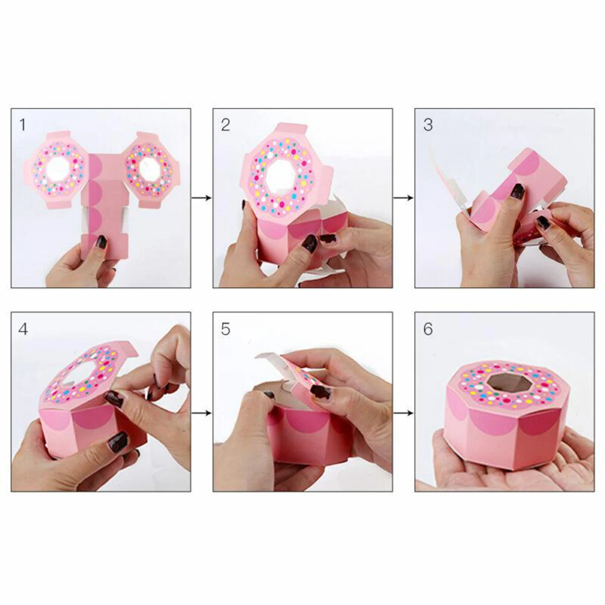 

20pcs Doughnut Donut Candy Box Sweet Chocolate Box For Donut Theme Party Birthday,dount Party Wedding Kids Party
