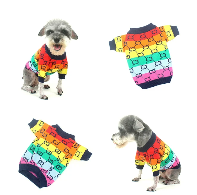 Su&eacute;ter de lujo tejido para perro, Chaqueta de punto para mascota, ropa para gato, moda de invierno, Oto&ntilde;o e Invierno-0