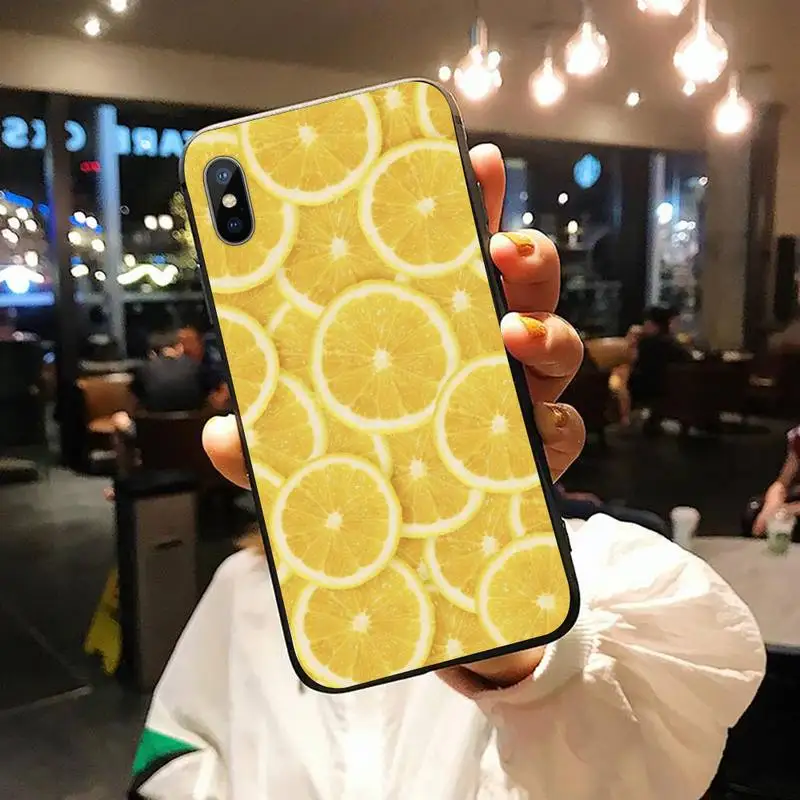 

INS Fruit Lemon Orange pattern high quality Phone Case shell for iPhone 11 12 pro XS MAX 8 7 6 6S Plus X 5S SE 2020 XR