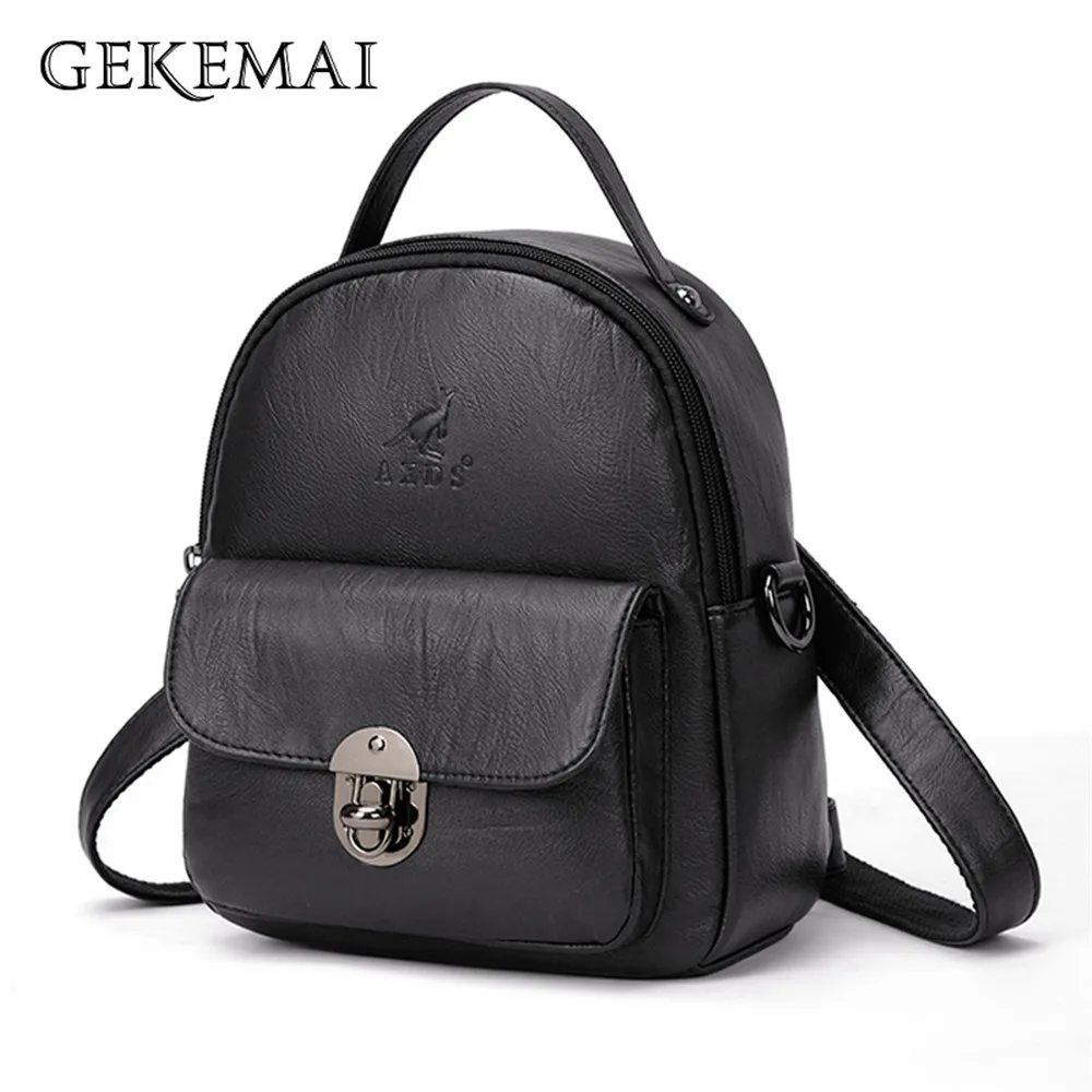 

New Fashion Women's Backpack Luxury Designer Women School Backpack High Quality PU Leather Ladies Travel Bag Mochilas De Mujer