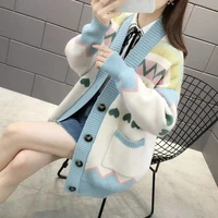 vy1041 2020 spring autumn winter new women fashion casual warm nice sweater woman female ol cardigan knitted sweater