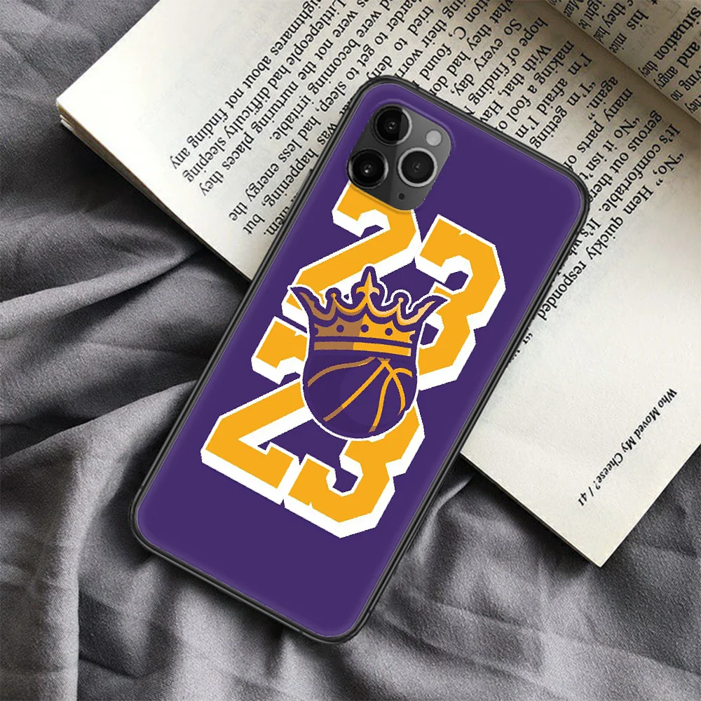 

LeBron James Basketball Phone Case For Iphone 4 4s 5 5S SE 5C 6 6S 7 8 Plus X XS XR 11 12 Mini Pro Max 2020 black Coque Silicone