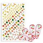 Новинка 2022, наклейки с фруктами для ногтей, лимон, арбуз, вишня, клубника, банан, клейкие наклейки для DIY, летние украшения для ногтей