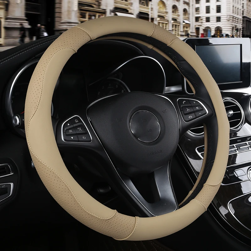 WLMWL кожаный чехол рулевого колеса автомобиля для Volvo Все модели s60 s80 c30 s40 v40 v60 xc60 xc90