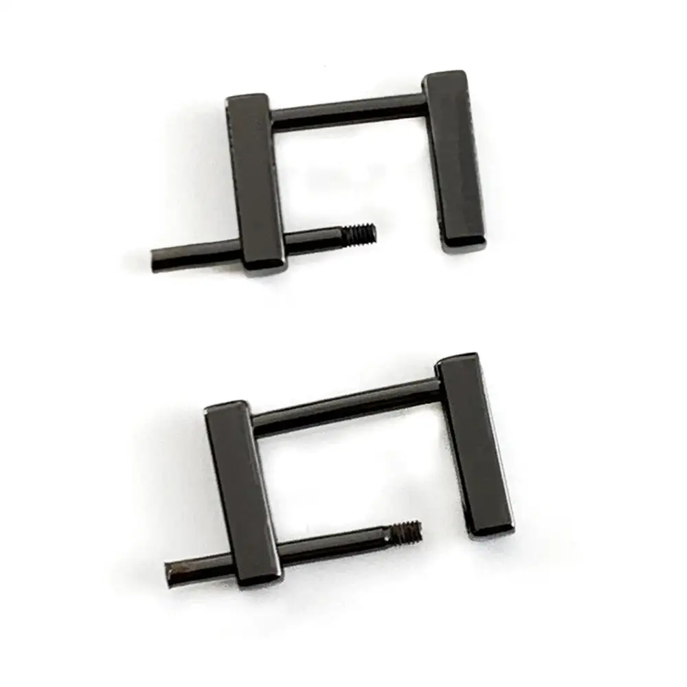 2 шт. металлический Съемный открытый винт прямоугольник кольцо Пряжка Скоба