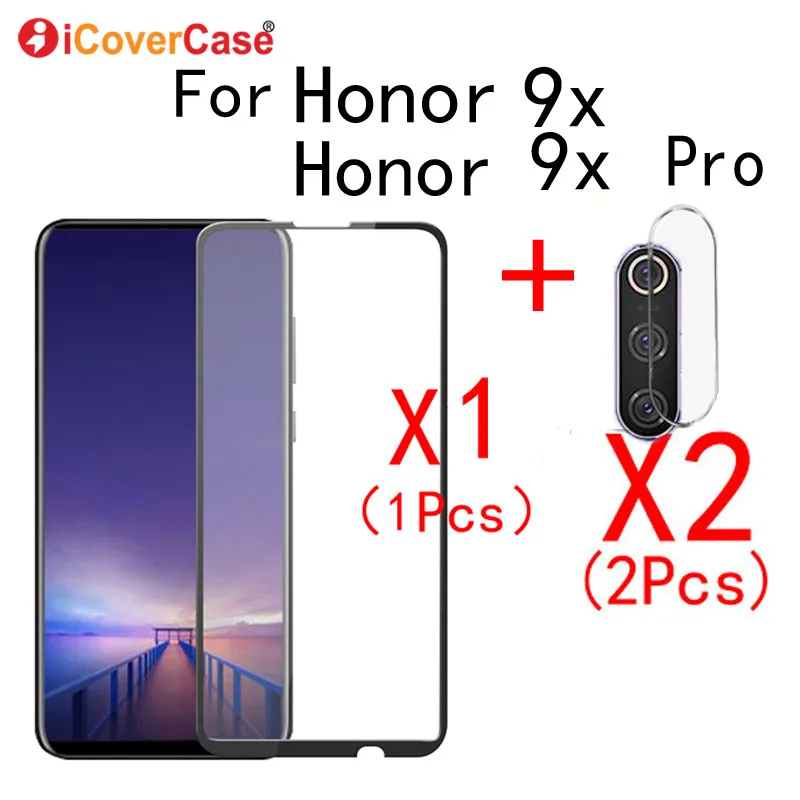 2 шт. пленка из закаленного стекла для камеры и переднее стекло huawei Honor 9X Pro 9xpro