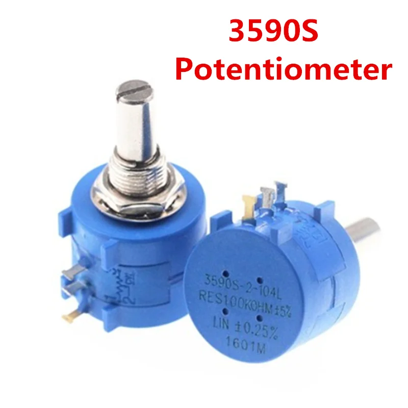 1pcs/lot New 3590S 1K 2K 5K 10K 20K 50K 100K ohm Precision Potentiometer Adjustable Resistor 3590-2-102 103 502 103 203 503 104