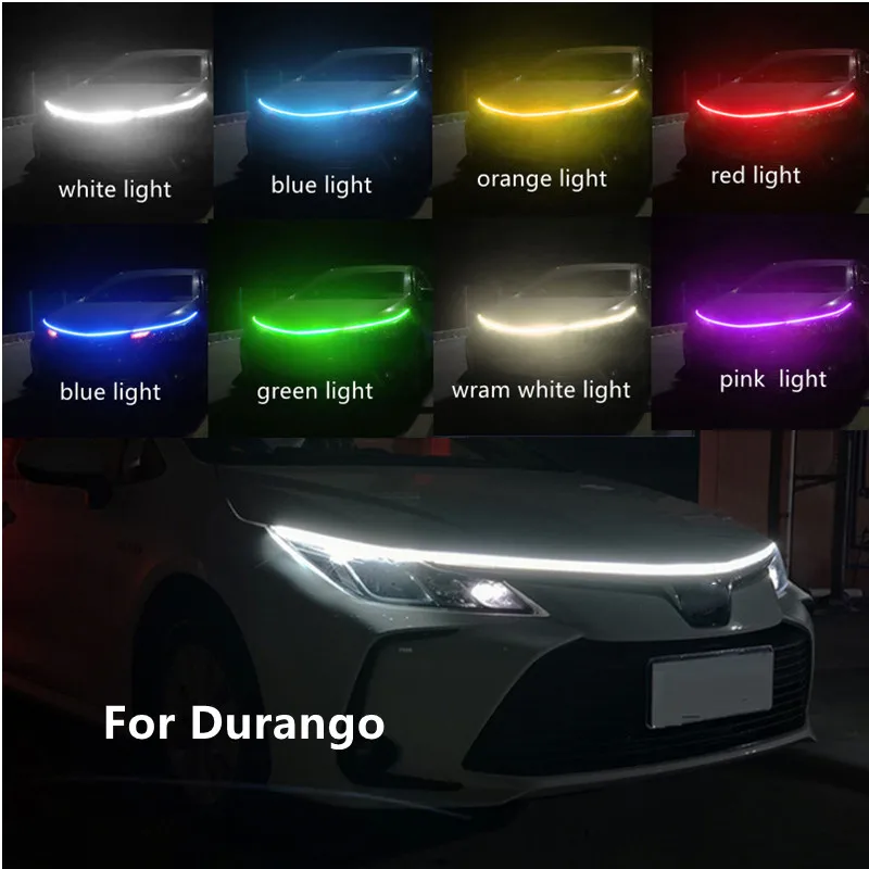 

Waterproof Car Led Light Strip For Durango Hood Flexible Decoration Strip Light Decor Lamp Universal Fit For Most Vehicles