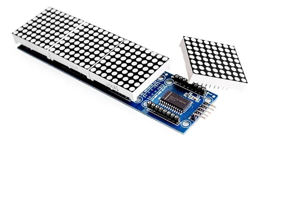 Матричный Модуль MAX7219 микроконтроллер 4 в одном дисплее с 5P линиями красного