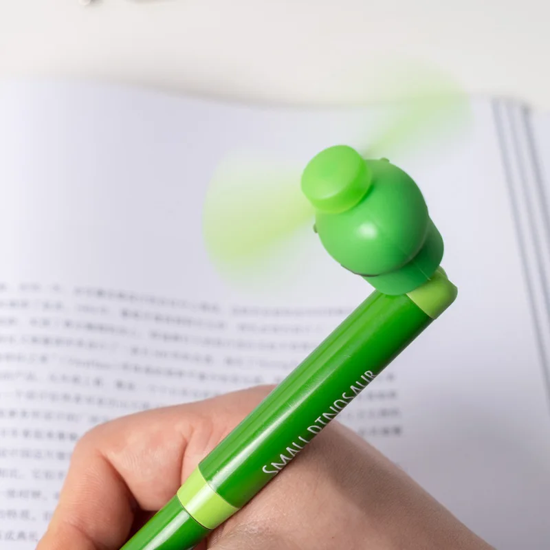 Прекрасный динозавр Вращающийся вентилятор гелевые ручки школьные офисные