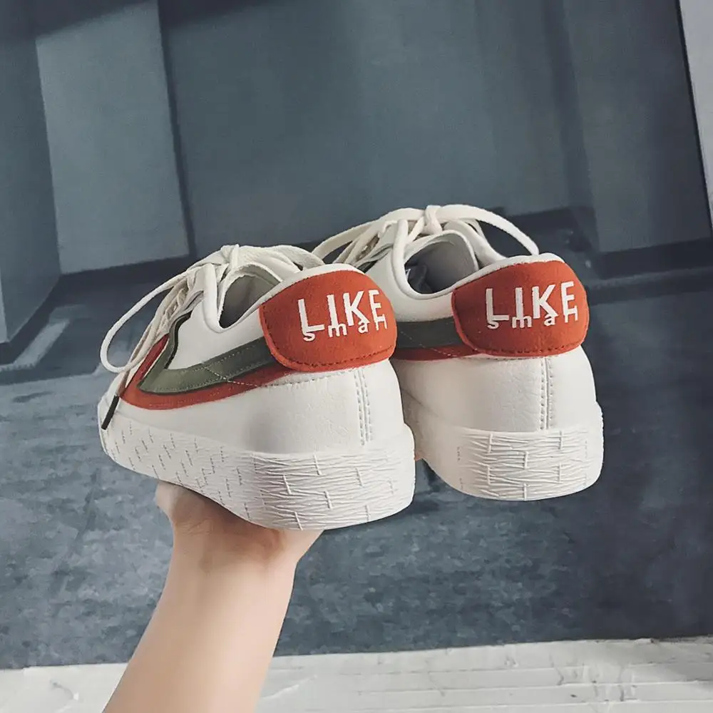 Осенняя мужская обувь Вулканизированная Обувь На Шнуровке Модная удобная