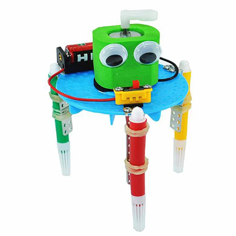 1PC Early Learning DIY Doodle Robot Technology Small Inventions Educational Toys | Игрушки и хобби