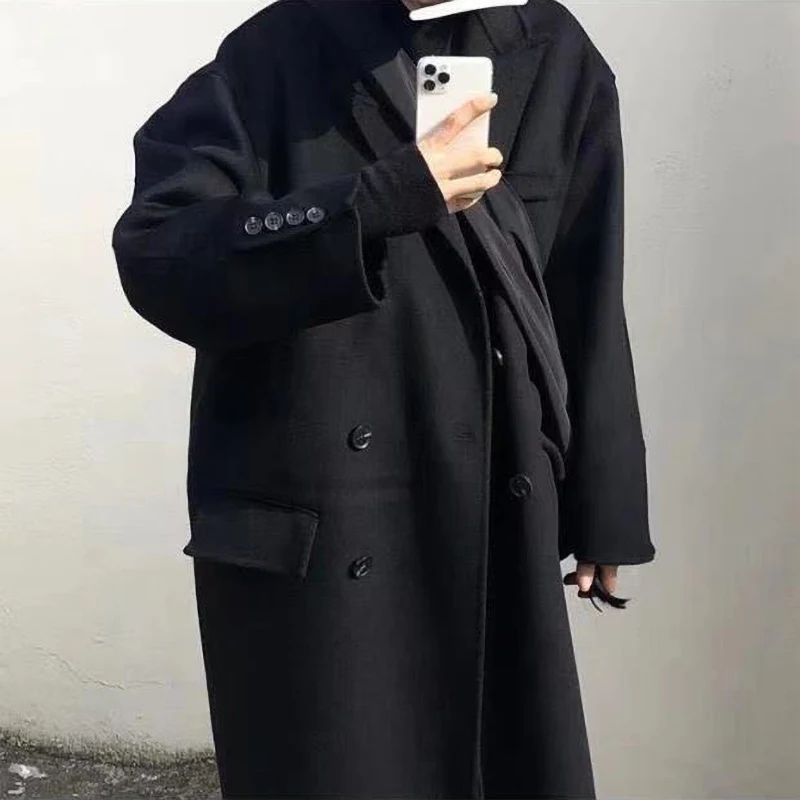 Женский Длинный тренчкот элегантная повседневная винтажная ветровка в