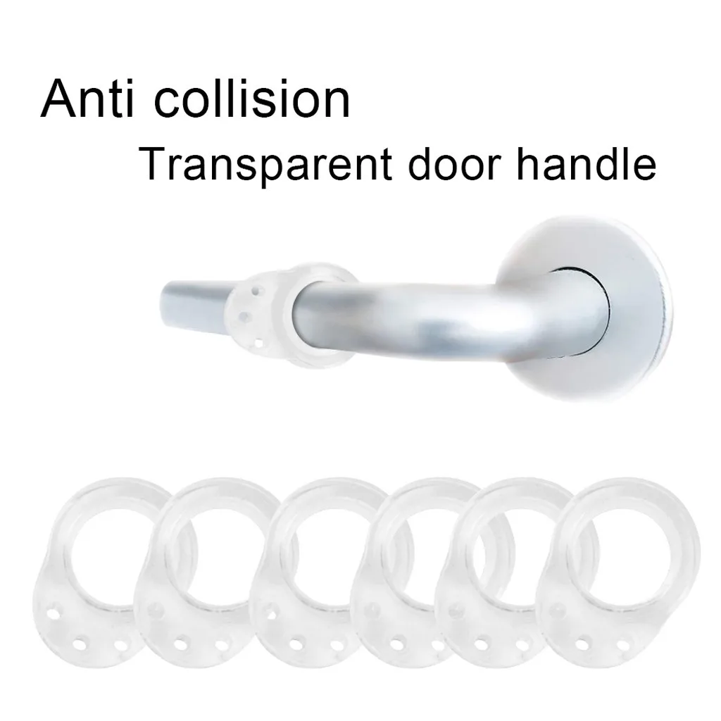

12pcs Door stopper Doorknob Transparent Door Handle Buffer Protect Walls Furniture accessories silicone door handle stopper