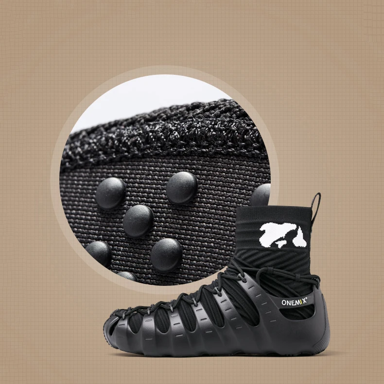 

ONEMIX Walkiing Shoes for Men Casual High Top Sock Shoes Original Personality Women Gladiator Sandals Outdoor Trekking Sneakers