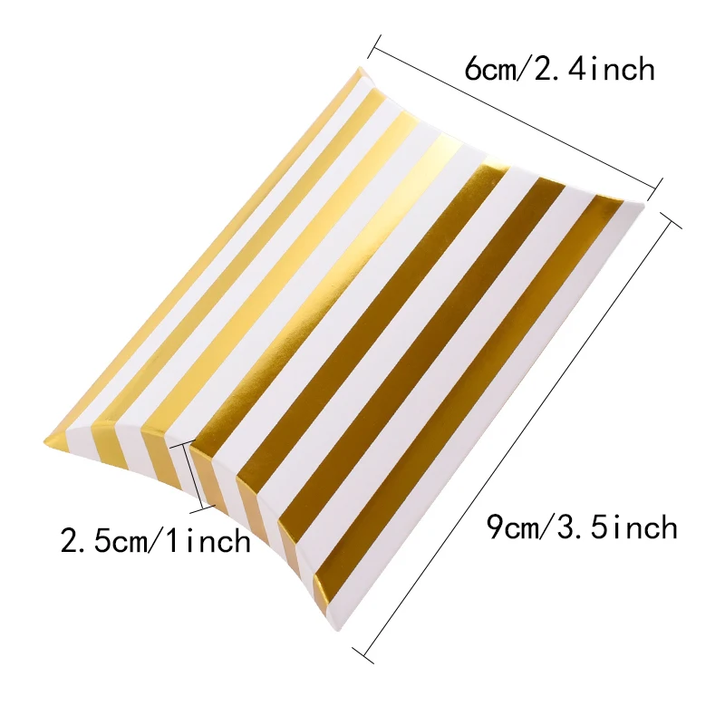 20 штук Подушка Форма крафт-бумаги коробка для конфет ювелирных изделий