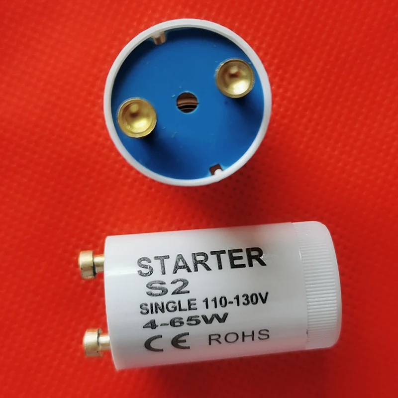 

Стартер S2 для AC110V-130V 4-65 Вт флуоресцентный трубчатый предохранитель стартер взрывозащищенный кронштейн индуктора предохранители стартеры ...
