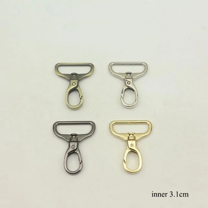

20pcs 31mm Wide Metal Leather Buckles for Bag Strap 1.2 inch Swivel Clasp Lobster Keychain Clip Buckle Trigger Snap DIY Hardware